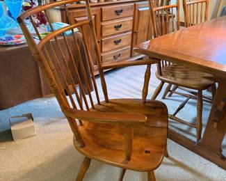 Bamboo styled chairs are very chic