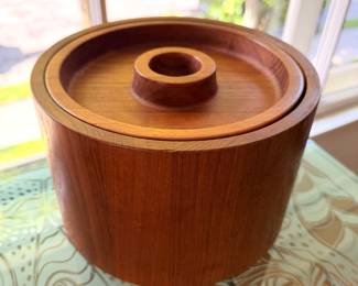 Vintage Dansk teak ice bucket designed by Jens Quistgaard