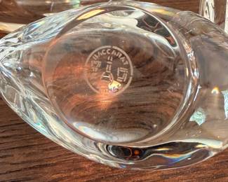 Selection of Baccarat crystal pieces