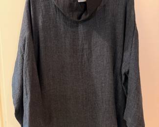 A sampling of the large selection of women’s Eskandar clothing, mostly tops.  Sizes are 0-1.  Materials are silk, linen, camel hair, cashmere and wool