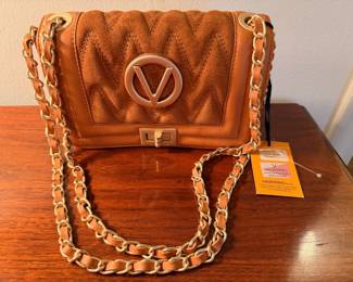 New With Tags vintage Valentino Beatriz leather and suede handbag