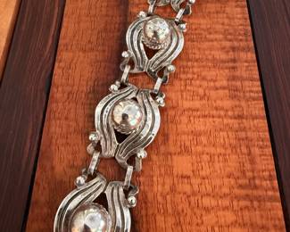 Selection of Mexican sterling jewelry pieces