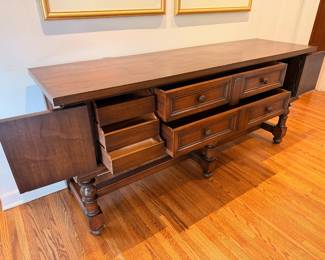 Antique Jacobean style sideboard