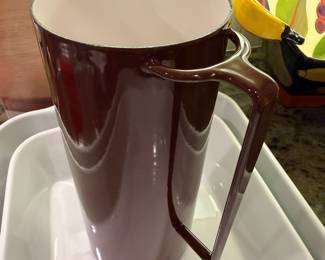 Rare and never used vintage Dansk enamel pitcher by Jens Quistgaard