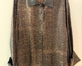 Sophie Hong silk “Big Shirt”