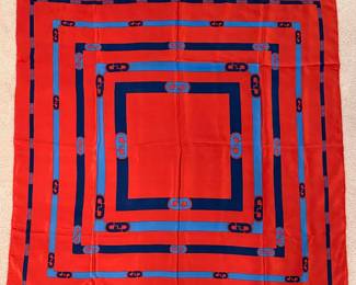 Vintage Salvatore Ferragamo silk scarf