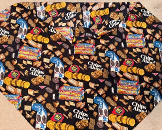 1992 Nicole Miller ‘Snack’ novelty silk scarf