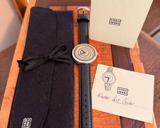 Vintage Lisa Jenks sterling ‘Target’ watch in excellent working condition