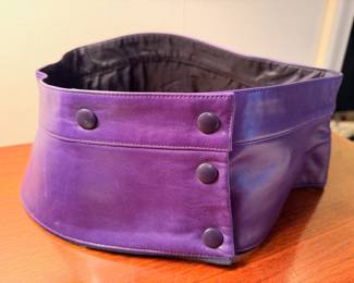 Ca. 1980’s purple leather corset belt
