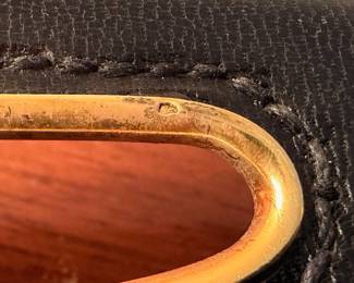 Incredible and rare Cartier handbag ca. 1930’s.  with 18kt gold hardware throughout and one small ruby on clasp.  The gold hardware and ruby have been tested by a renowned local Jeweler