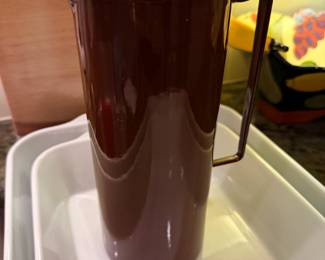 Rare and never used vintage Dansk enamel pitcher by Jens Quistgaard