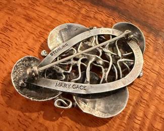 Ca. 1930’s Mary Gage sterling silver brooch
