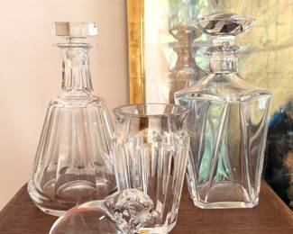 Selection of Baccarat crystal pieces