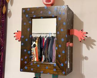 Craig Carey mirrored front hanging cabinet