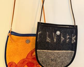 Laura Jacobi wool handbags