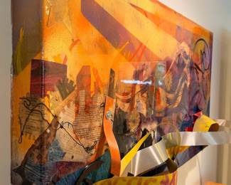 Incredible original dimensional works by Roger Cummings, co-founder of JXTA (formerly Juxtaposition Arts - North Minneapolis).  Each piece measures 24” x 48” and will be sold separately