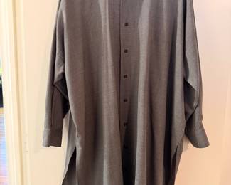 A sampling of the large selection of women’s Eskandar clothing, mostly tops.  Sizes are 0-1.  Materials are silk, linen, camel hair, cashmere and wool