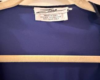 Beautiful Zoran cobalt blue velvet top