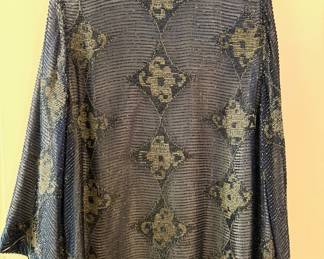 Gorgeous heavily beaded evening jacket w/ bell sleeves