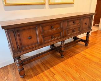 Antique Jacobean style sideboard