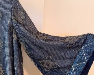 Gorgeous heavily beaded evening jacket w/ bell sleeves