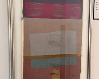 Lynn Klein “Beach House” silk w/ resist dye on rice paper - 1989