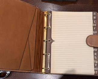 Never Used vintage Gucci leather day planner/organizer in excellent condition