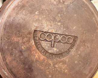 Nice selection of vintage Copco cast iron enamel cookware, Michael Lax Design