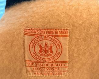 Vintage Hudson’s Bay Point four point blanket