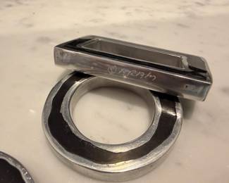 Vintage Michael Aram 6 piece napkin ring set