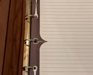 Never Used vintage Gucci leather day planner/organizer in excellent condition
