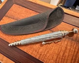 Vintage Jean Pierre Lépine ‘Zig Zag’ pen with sheath
