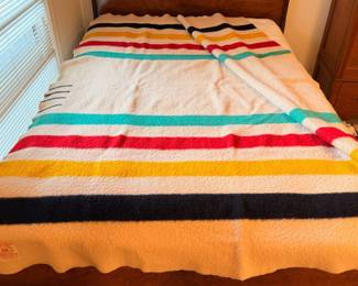Vintage Hudson’s Bay Point four point blanket