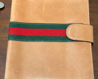 Never Used vintage Gucci leather day planner/organizer in excellent condition