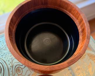 Vintage Dansk teak ice bucket designed by Jens Quistgaard