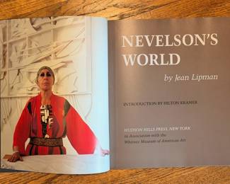 “Nevelson’s World” 1983 First Edition hardcover book on the life and works of Louise Nevelson