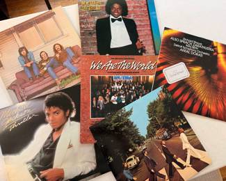Small sample of the vinyl record selection