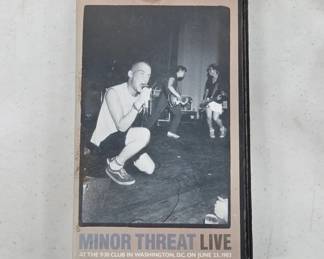 Minor Threat Live at 9:30 Club VHS Tape