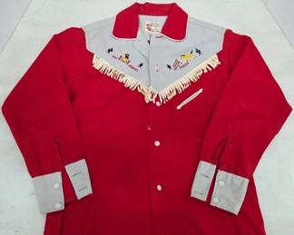 50's Red Roy Rogers Western Shirt