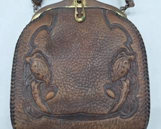 Early 20th Century Leather Handbag