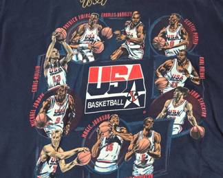 Dream Team USA Basketball 1992 Shirt Nutmeg Mills