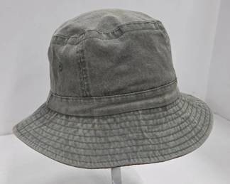Gray Cotton Bucket Hat