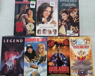 Sealed VHS of Films Including Wayne's World