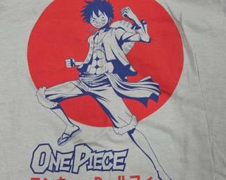 One Piece Graphic T-Shirt With Stains
