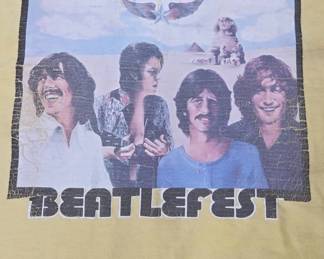 Beatlefest T-Shirt, Yellow Size Small