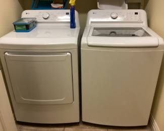 LG washer and dryer