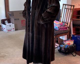 Mink fur coat