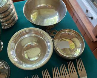 Sterling silver bowls