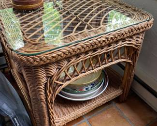Wicker by Henry Link Lexington Rattan Side Table