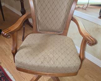 Rolling dining chairs (Set of 4)